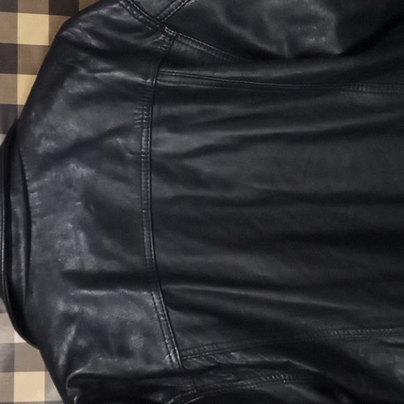 Leather bomber jacket SzM - Picture 10 of 14